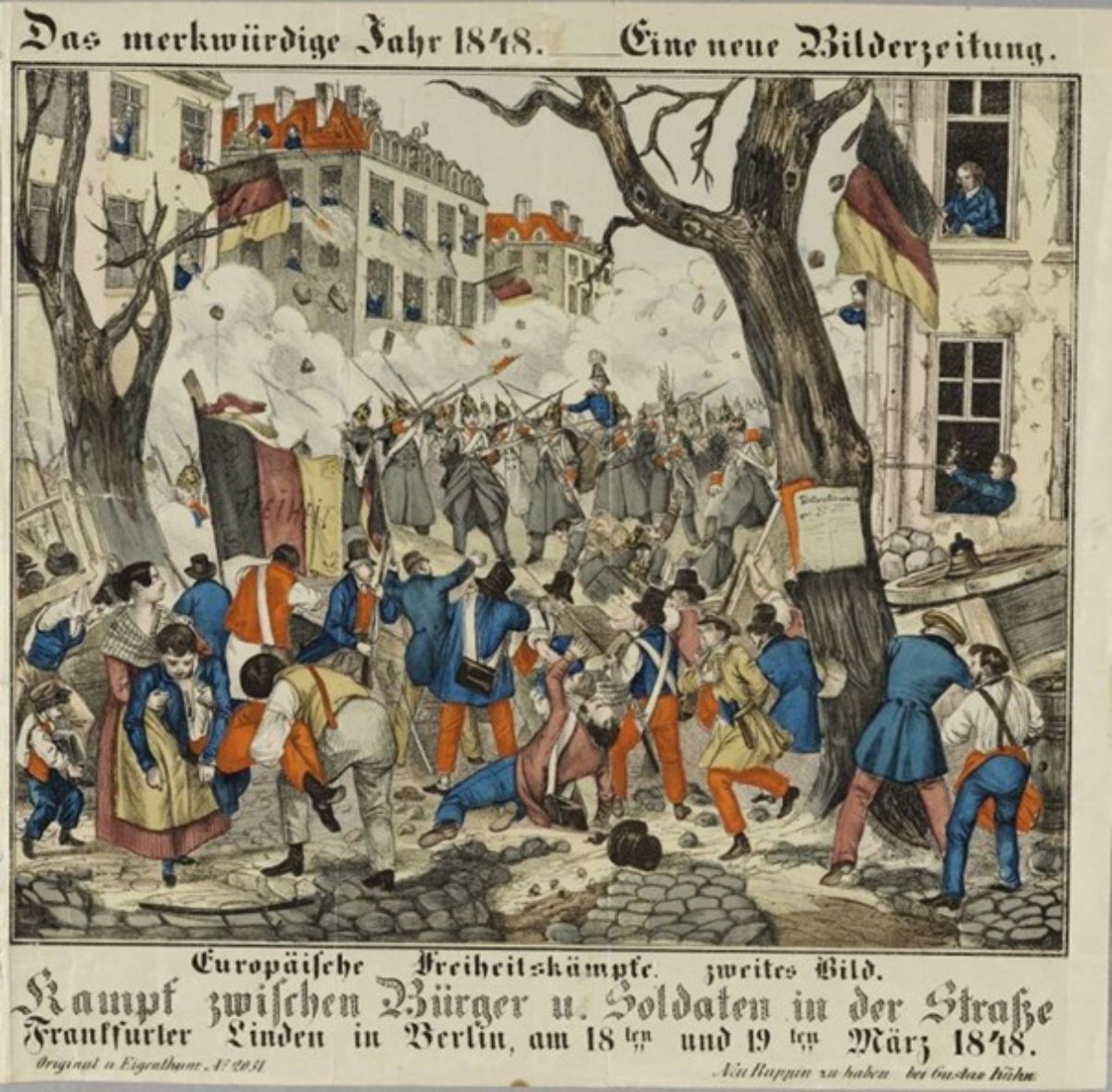 Die Barrikadenkämpfe am 18. und 19. März 1848 in Berlin